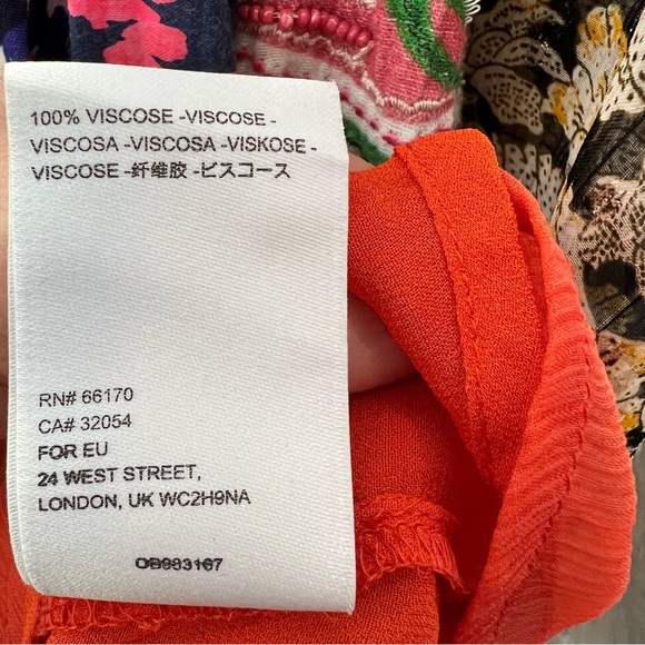 Anthropologie Maeve Zelda Open Shoulder Orange Blouse XSmall - Picture 4 of 9